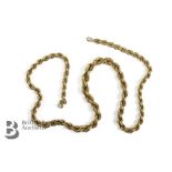 14k Yellow Gold Rope Chain