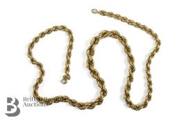 14k Yellow Gold Rope Chain