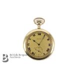 Gold Plated Elgin Self Wind Pocket Watch