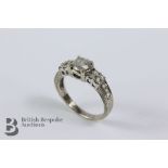 18ct White Gold Diamond Ring