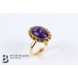 14ct Yellow Gold Amethyst Ring