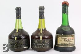 Three Bottles of French Armagnac
