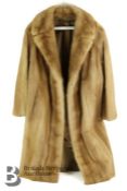 Lady's Blonde Mink Coat