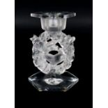Lalique Glass Candleholder
