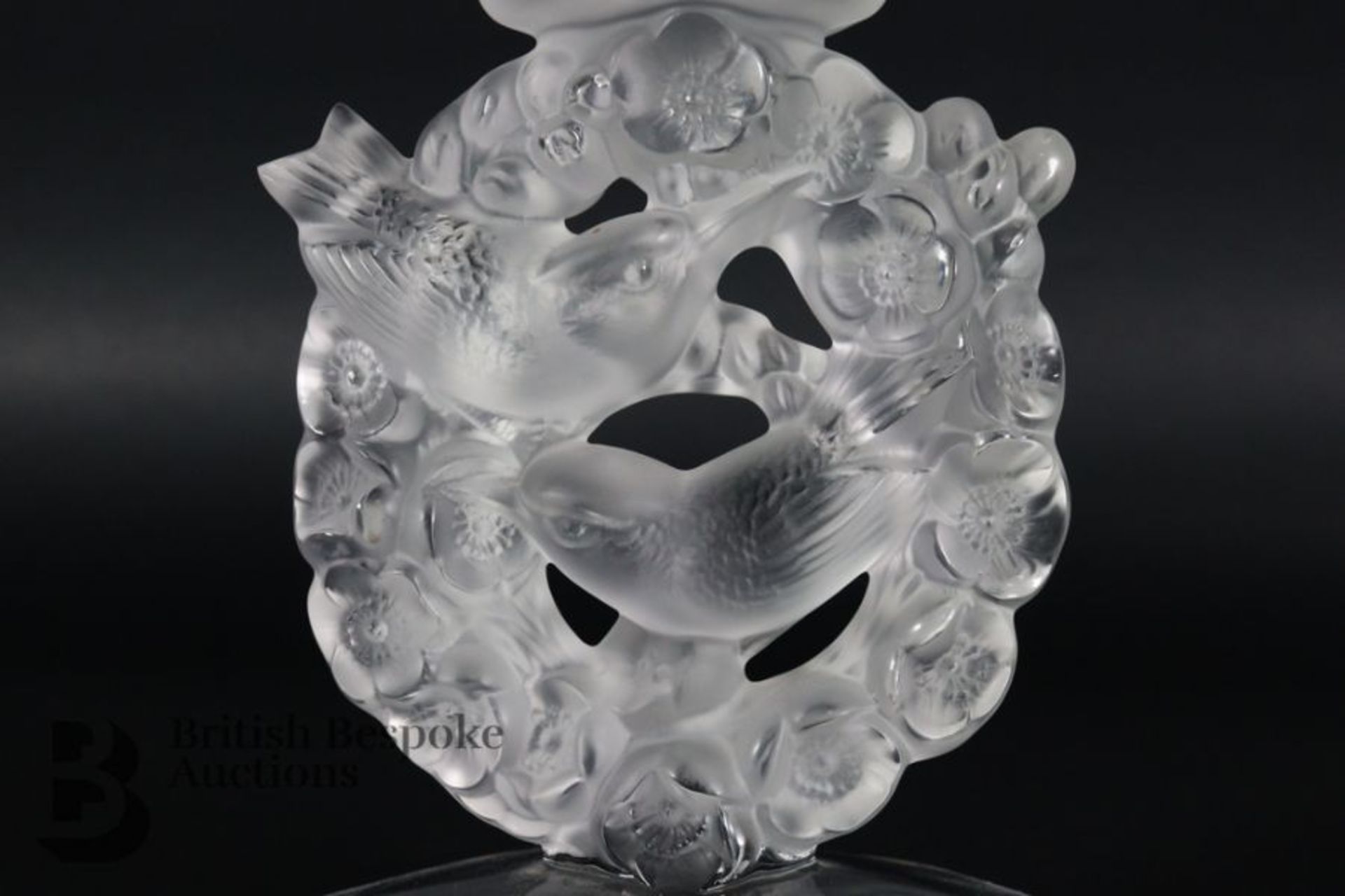 Lalique Glass Candleholder - Image 4 of 7