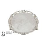 George II Silver Card Tray