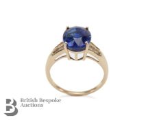 9ct Gold Sapphire and Diamond Ring