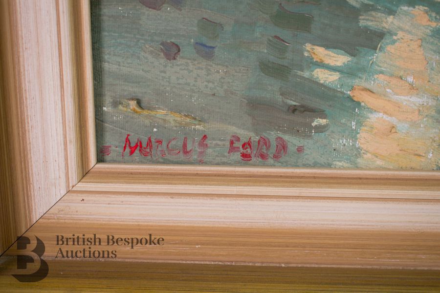 Marcus Holley Ford (1914-1989) Oil on Canvas - Image 4 of 6
