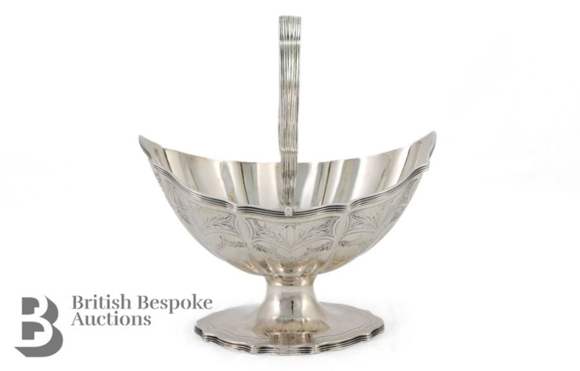 George III Silver Sugar Basket