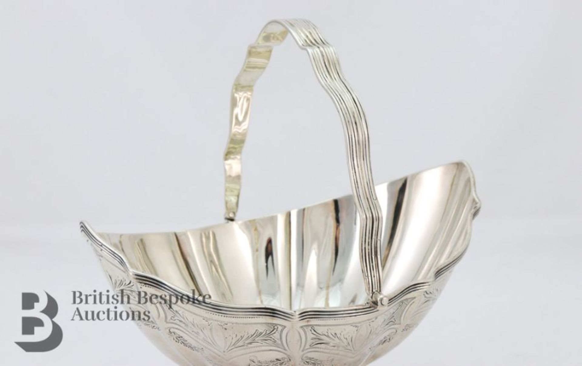 George III Silver Sugar Basket - Image 3 of 5