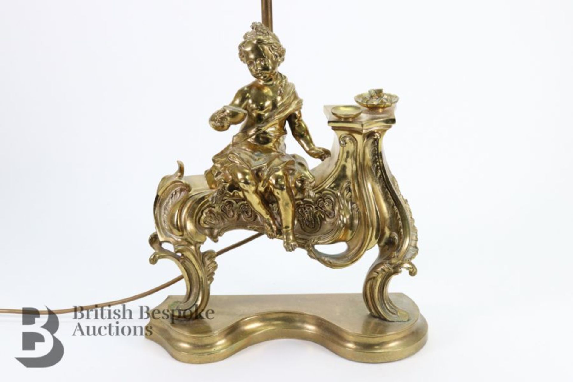 Pair of French Brass Lamp Stands - Image 2 of 10