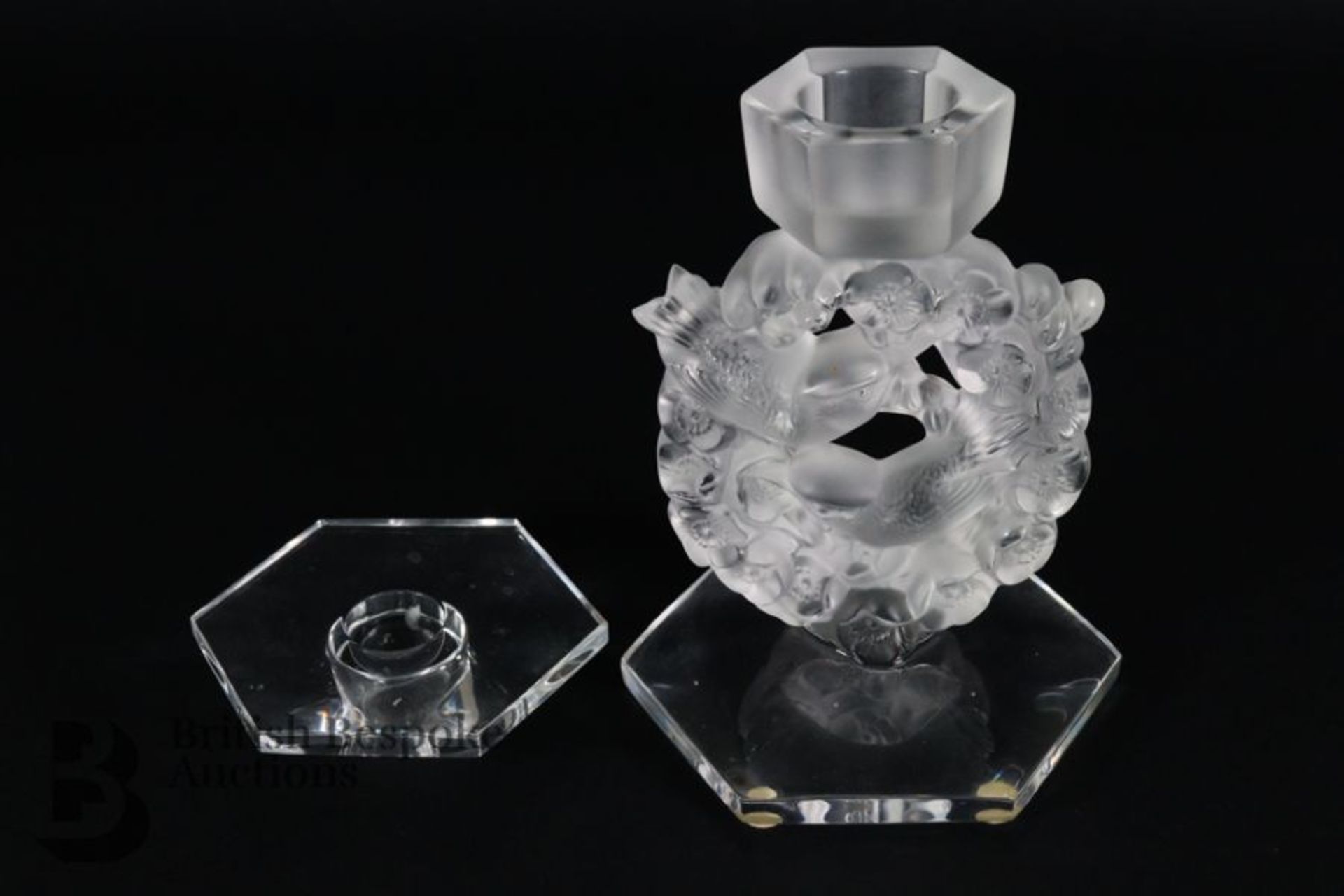 Lalique Glass Candleholder - Image 6 of 7