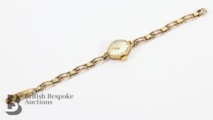 Lady's 9ct Gold Rotary Cocktail Watch