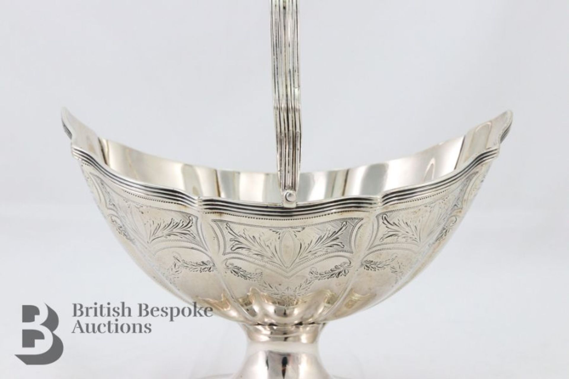 George III Silver Sugar Basket - Image 4 of 5