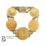 9ct Gold Coin Bracelet