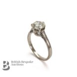 18ct White Gold 1.4ct Solitaire Diamond Ring