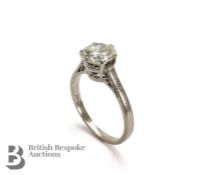 18ct White Gold 1.4ct Solitaire Diamond Ring