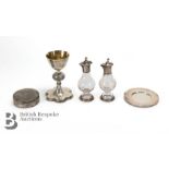 Silver Travelling Communion Set