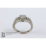 18ct White Gold Diamond Ring