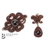 Antique Gold and Garnet Brooch and Pendant - The Late Dame Beryl Grey