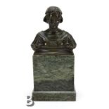 Alfred Drury (1856-1944) Bronze Bust of a Girl