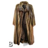 Sable Fur Evening Overcoat