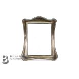 Silver Framed Easel Mirror