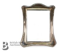 Silver Framed Easel Mirror