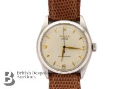 Gentleman's Vintage Stainless Steel Rolex Oyster Wrist Watch