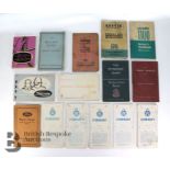 Vintage Car Manuals and RAC Itinerary Booklets