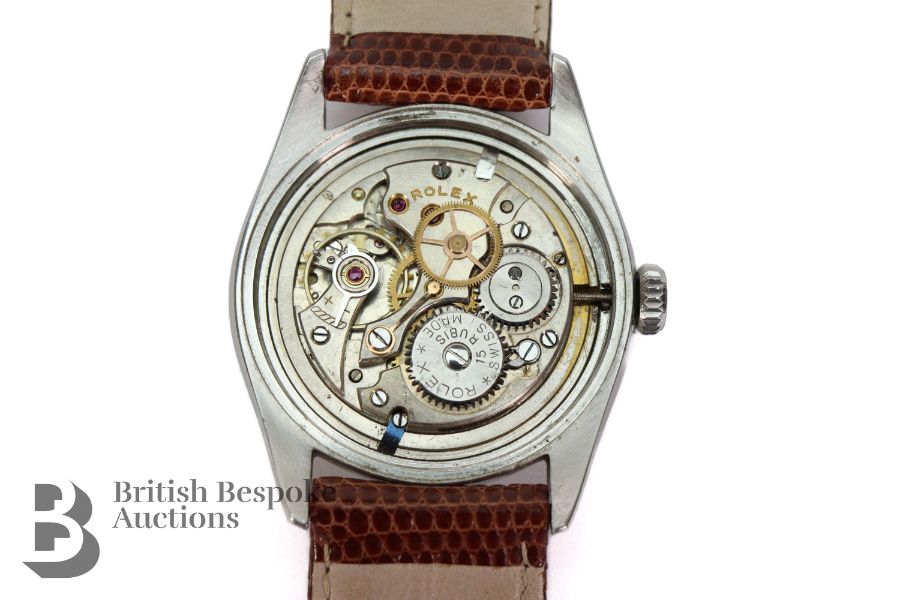 Gentleman's Vintage Stainless Steel Rolex Oyster Wrist Watch - Image 7 of 8