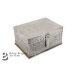 Indo-Persian White Metal Jewellery Box