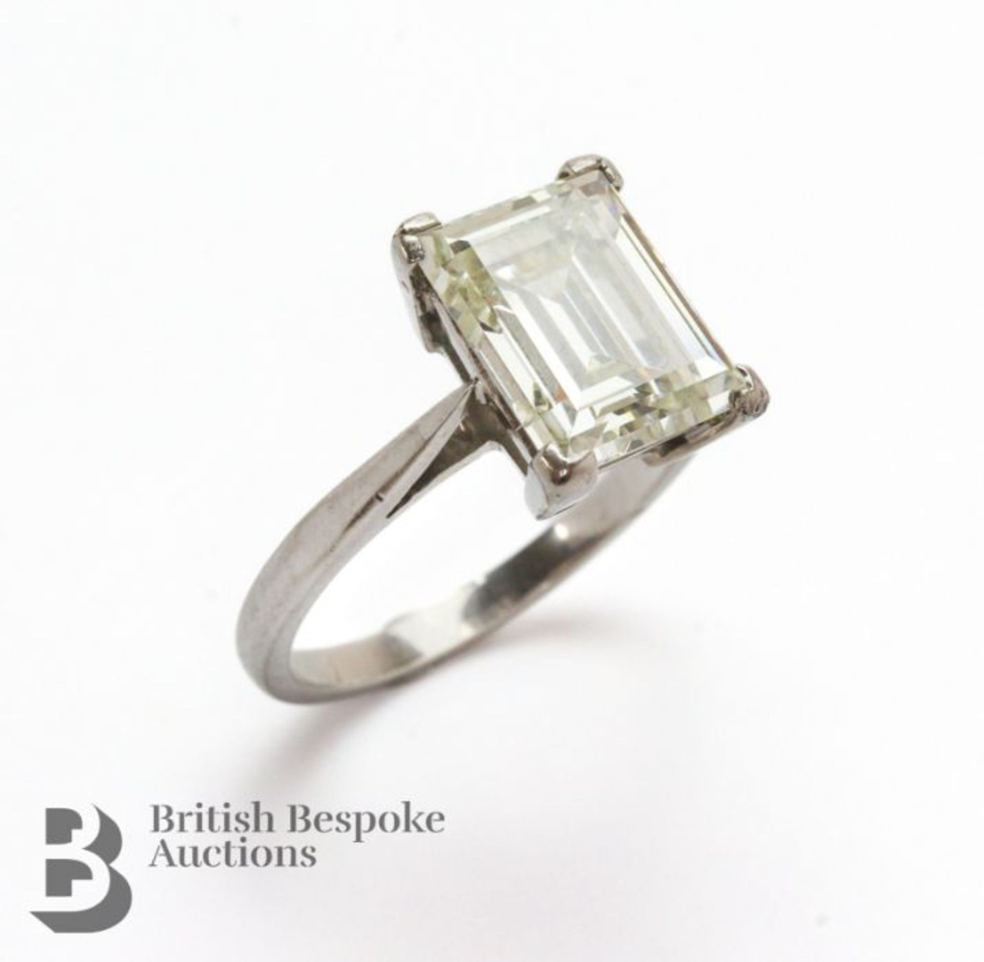 Stunning Vintage 18ct 4.39ct Solitaire Diamond Ring - Image 5 of 10