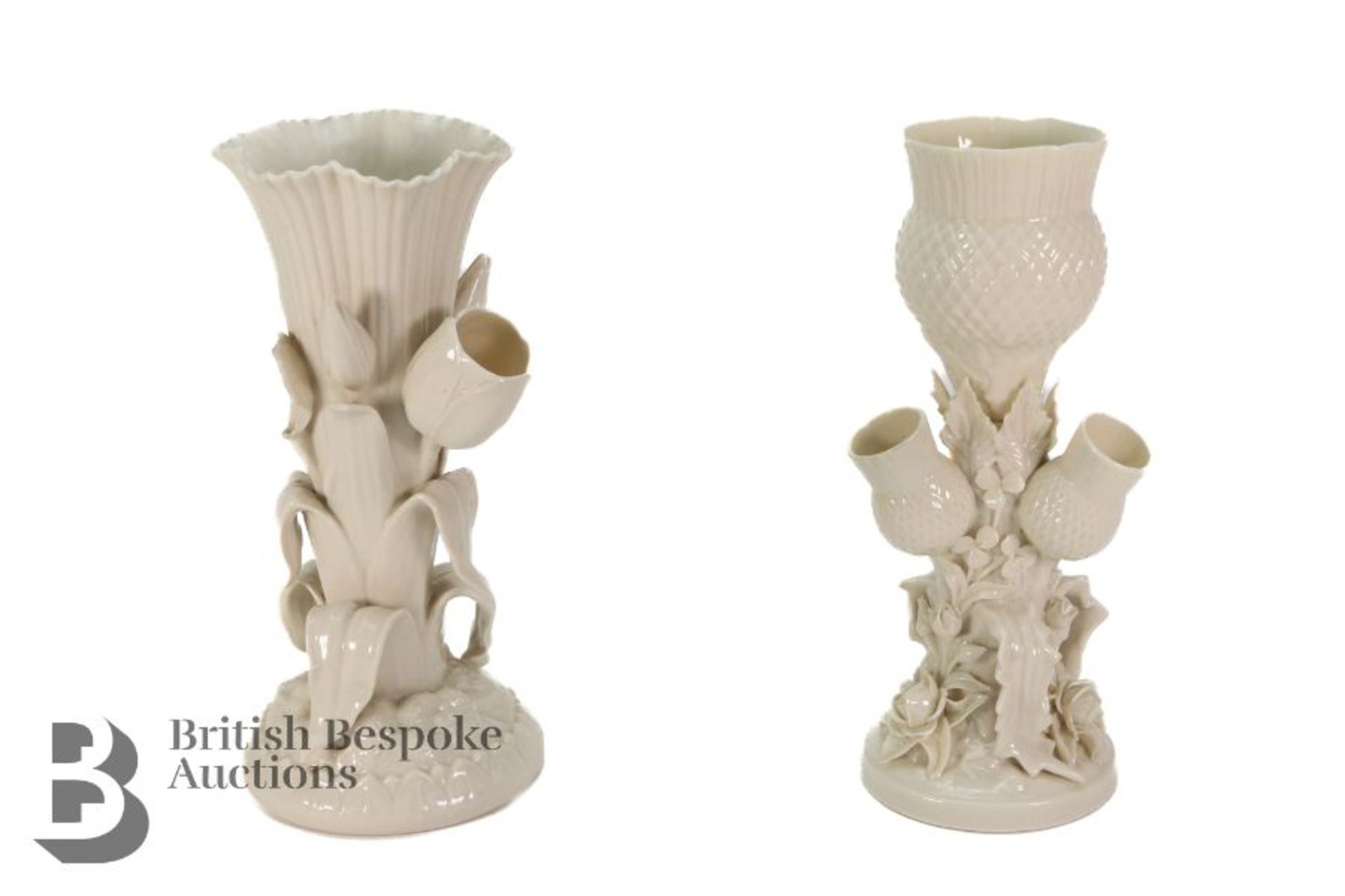 Belleek Vases - Image 2 of 5