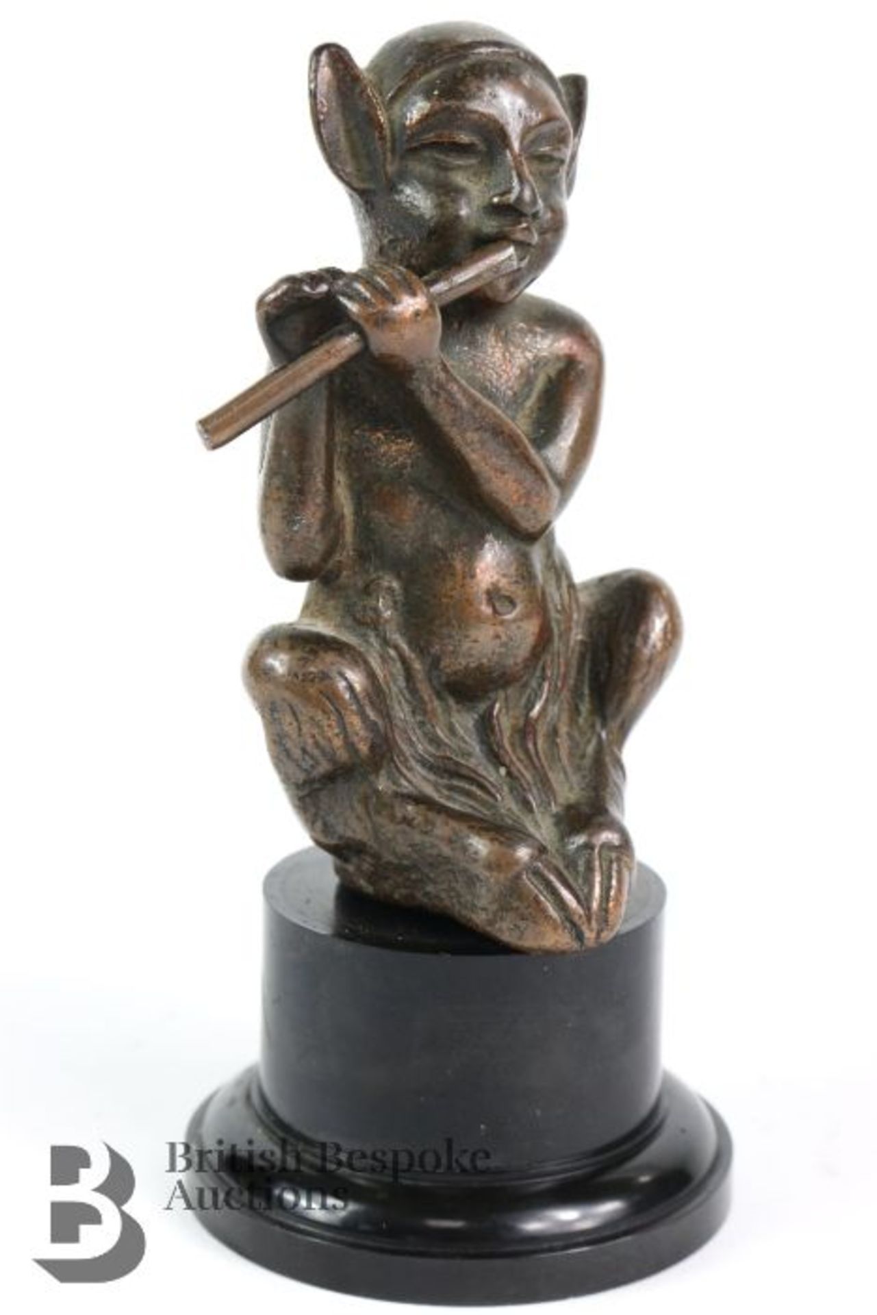 Edwardian Pan the Piper Bronze Accessory Mascot - Bild 2 aus 6
