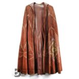 Italian Canali Suede Leather Hooded Cape