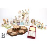 Collection of Royal Albert Beatrix Potter Figurines