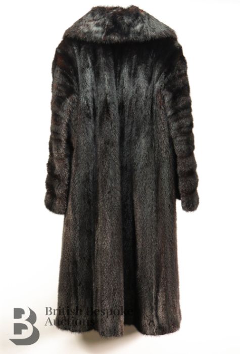 Black Ranch Mink Evening Coat - Image 5 of 5