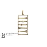 9ct Yellow Gold Diamond Pendant