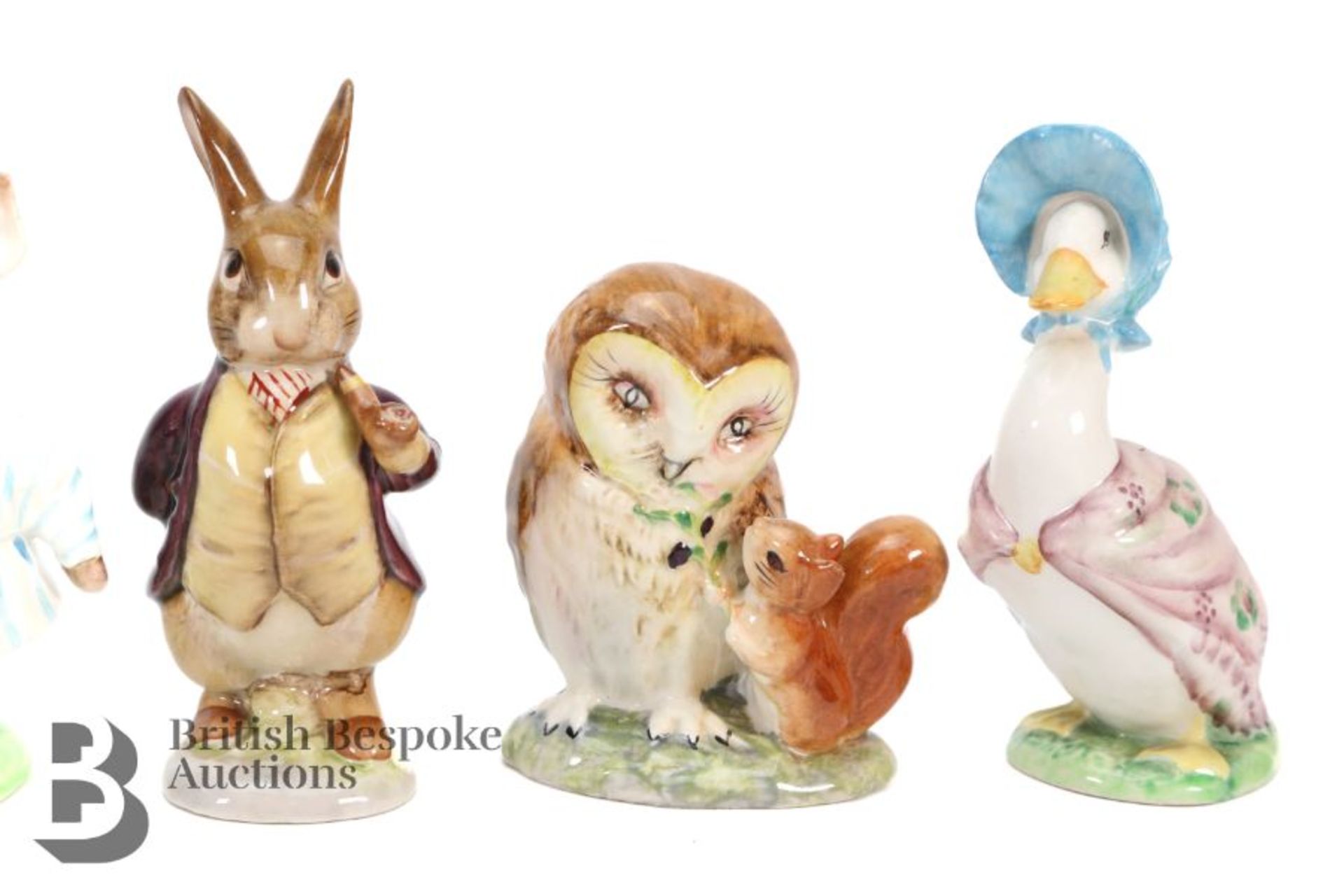 Beswick Beatrix Potter Figurines BP2 Gold Stamped - Image 3 of 6