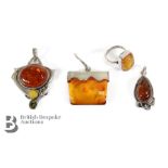 Quantity of Amber Jewellery