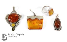 Quantity of Amber Jewellery