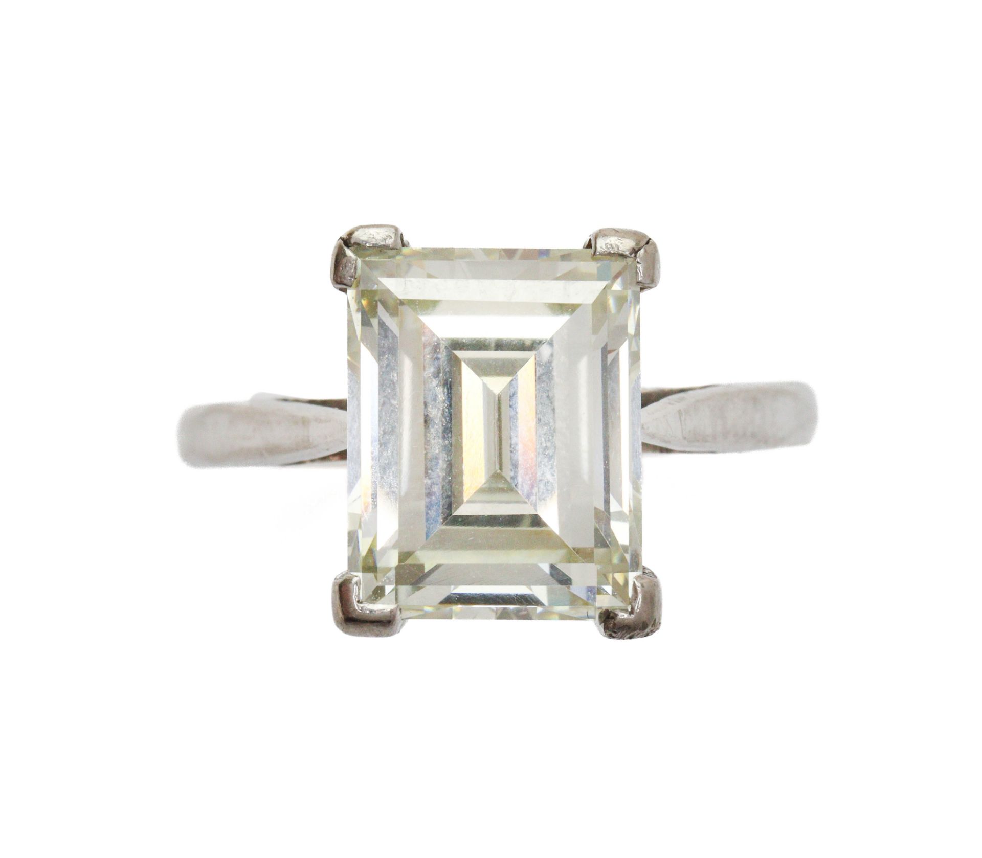 Stunning Vintage 18ct 4.39ct Solitaire Diamond Ring - Image 10 of 10