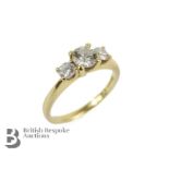 18ct Gold Three Stone Diamond Ring