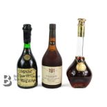 Three Bottles of French Cognac