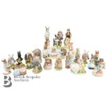 Collection of Royal Albert Beatrix Potter Figurines