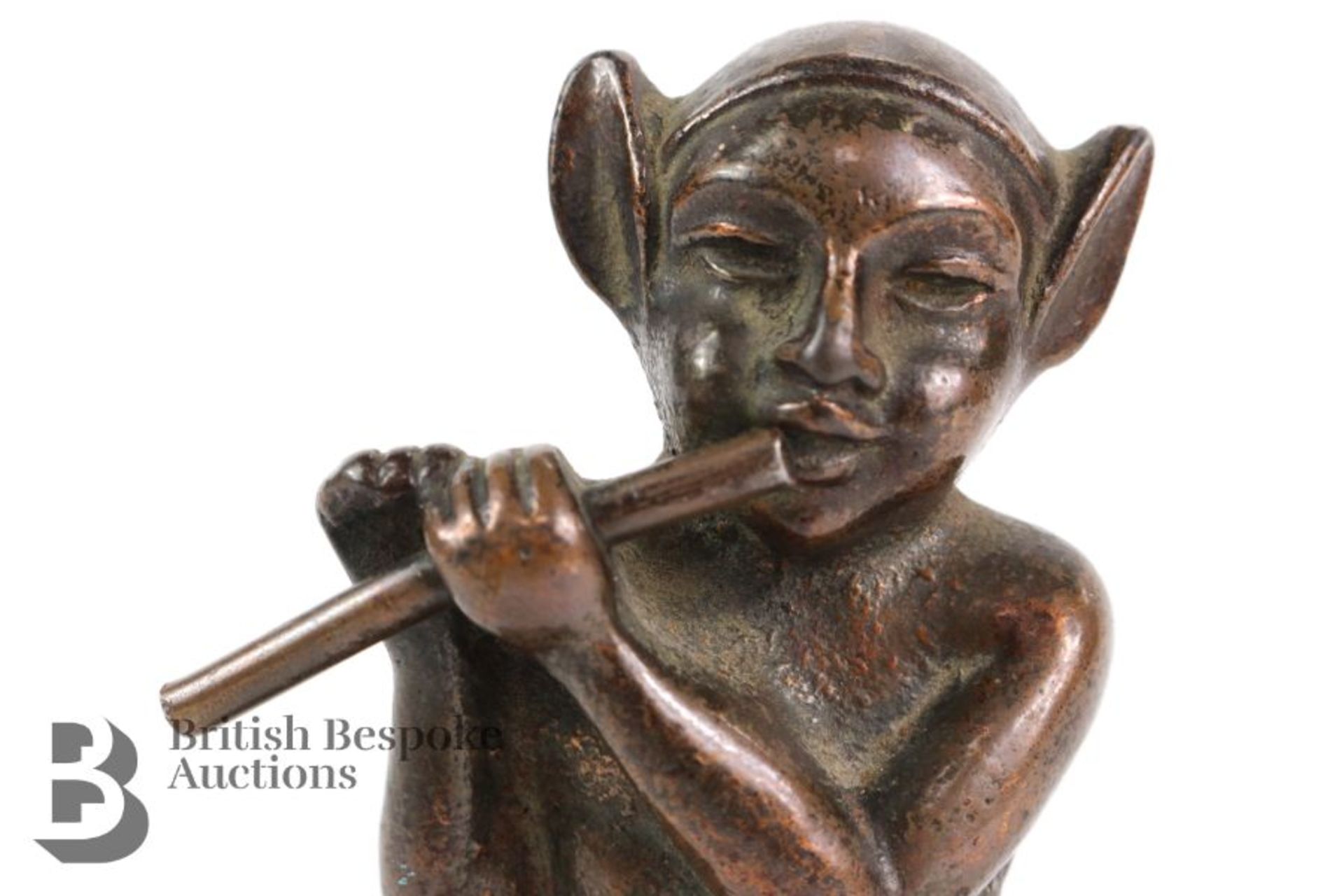 Edwardian Pan the Piper Bronze Accessory Mascot - Bild 5 aus 6