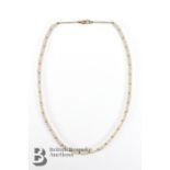 Button Pearl Necklace