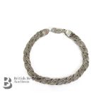 18ct White Gold Curb Link Bracelet