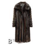 Black Ranch Mink Evening Coat